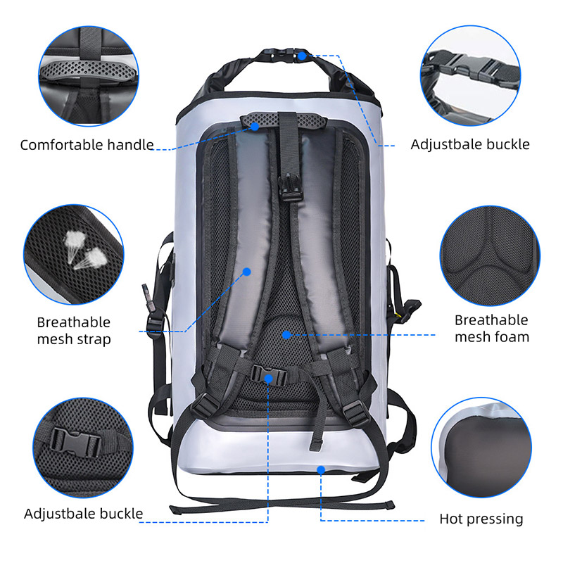 UPWELL 32L Waterproof Dry Bag Backpack - Submersible Floating Pack For Kayaking, Travel, Hiking, Swimming