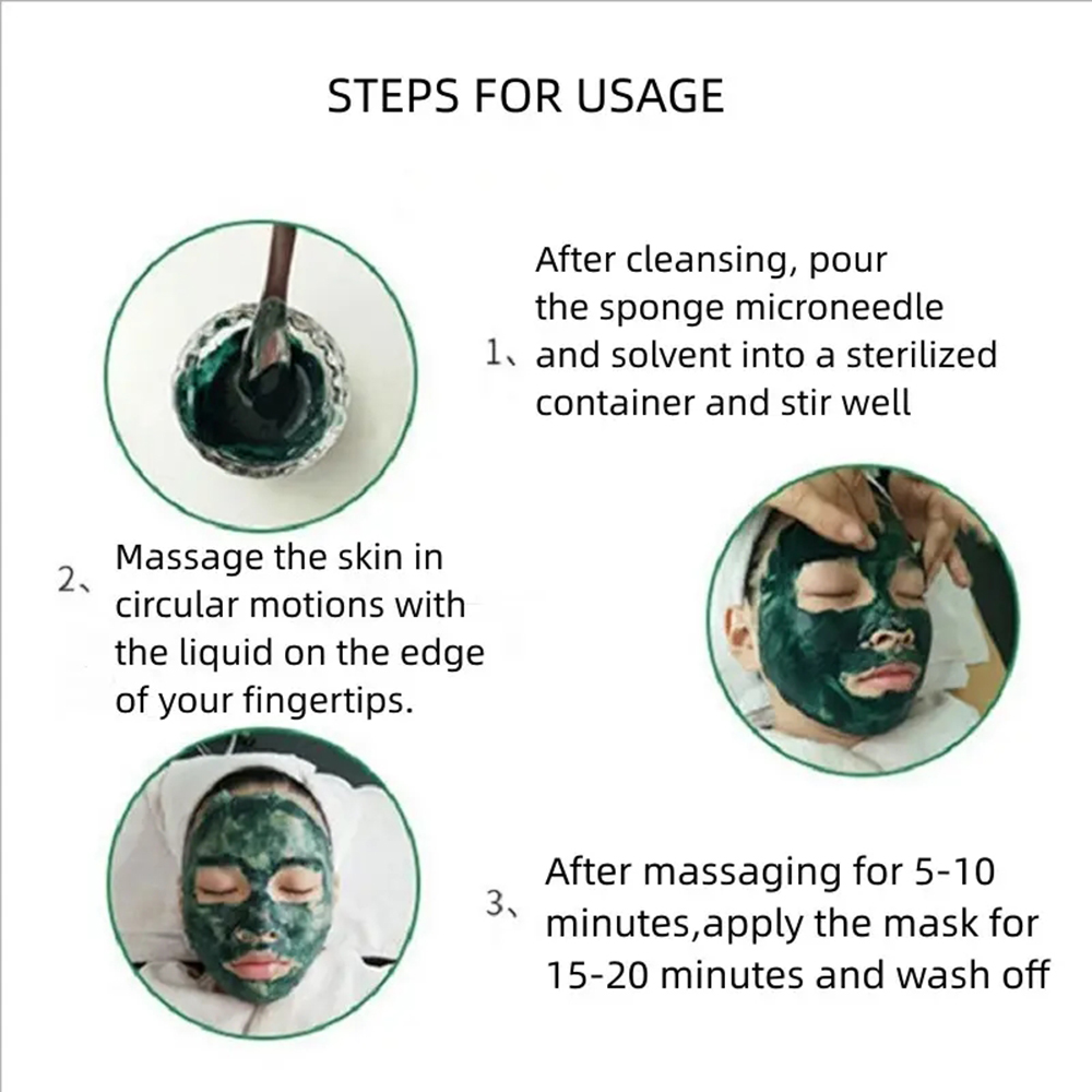 Sponge Micro-needle Freeze-dried Powder Repair Acne Clean Hair ...