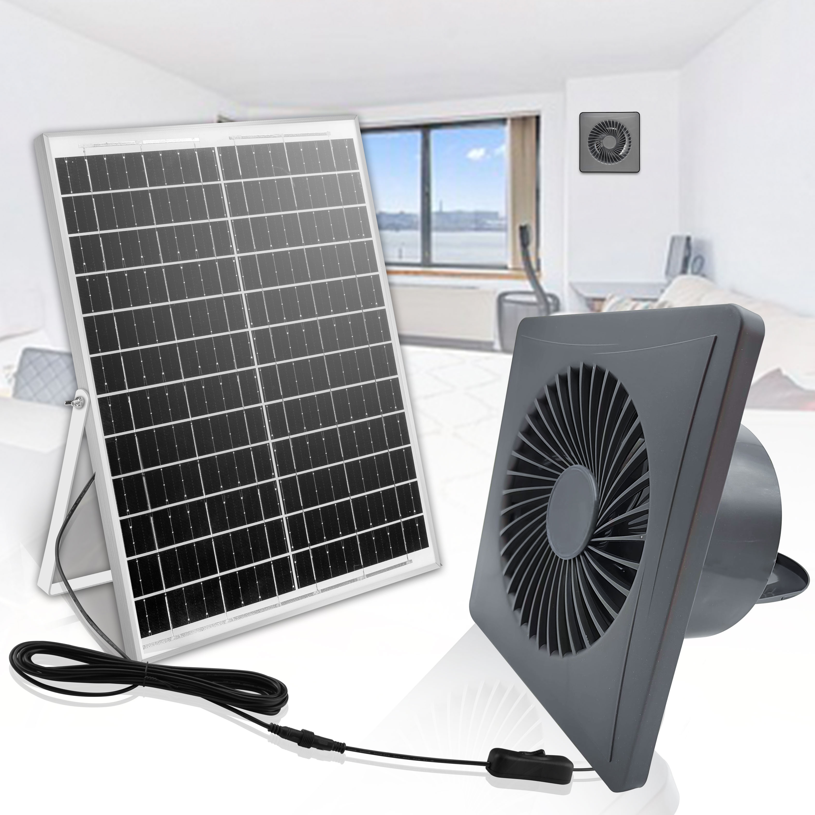 High-speed Exhaust Fan with Anti-Return Valve, Exhaust Fan for 6/8W ...