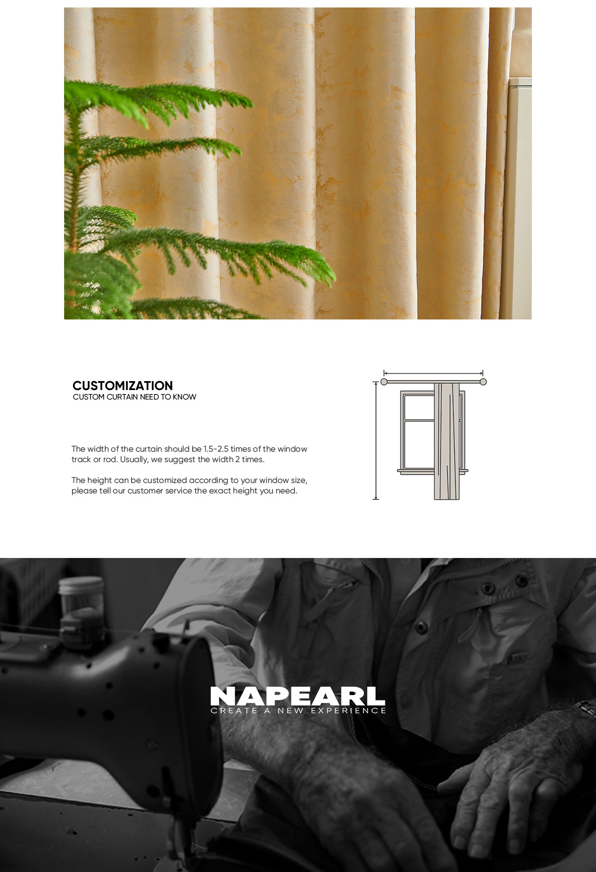 NAPEARL 90% -95% blackout curtian Motif Ramadan untuk selendang thick ...