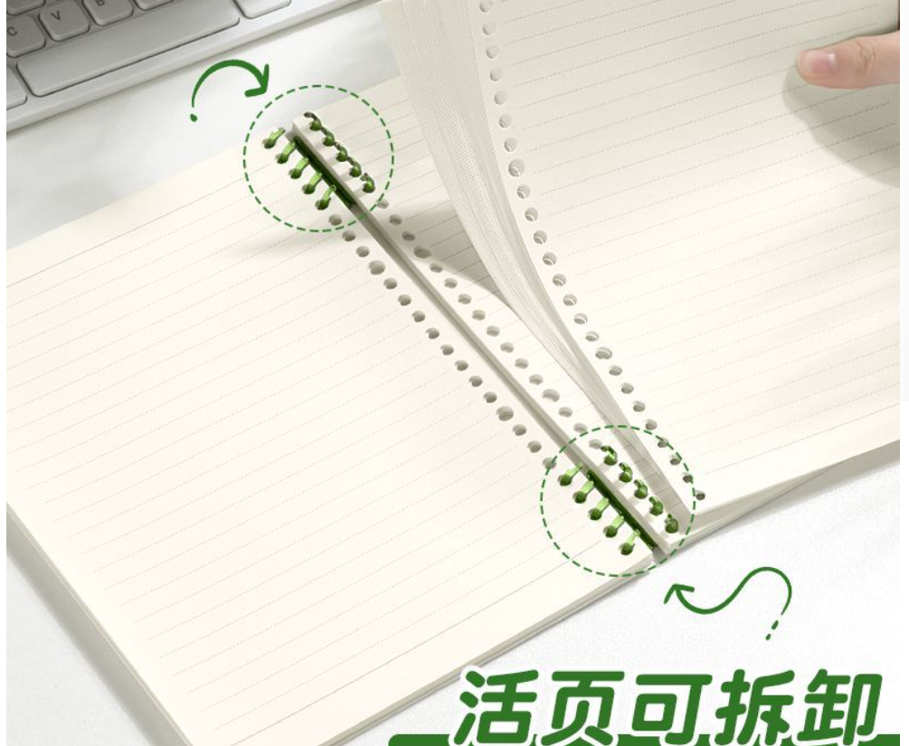 B5 Cartoon Simple Loose Spiral Notebook Good-looking Notebook Book A4 ...