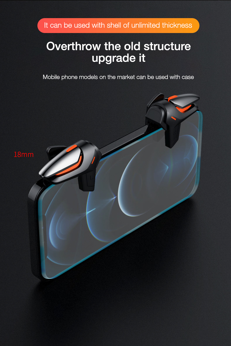 BlueWow DY01 Mobile Phone Game Controller for PUBG Aim Shooting L1R1 ...