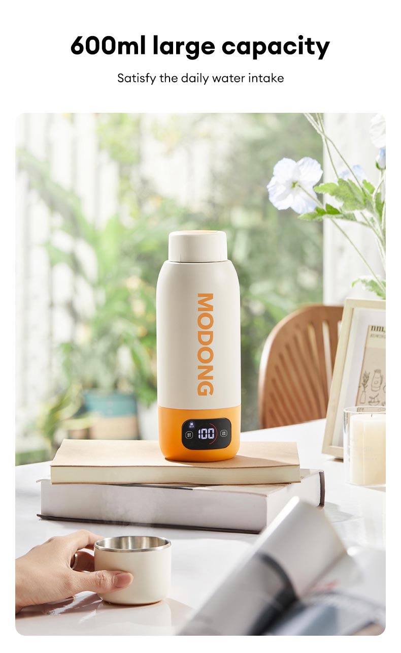 MODONG Portable Electric Kettle Travel Thermos Cup 316 Inner Tank ...