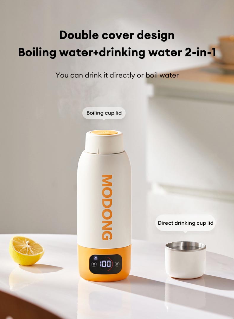MODONG Portable Electric Kettle Travel Thermos Cup 316 Inner Tank ...