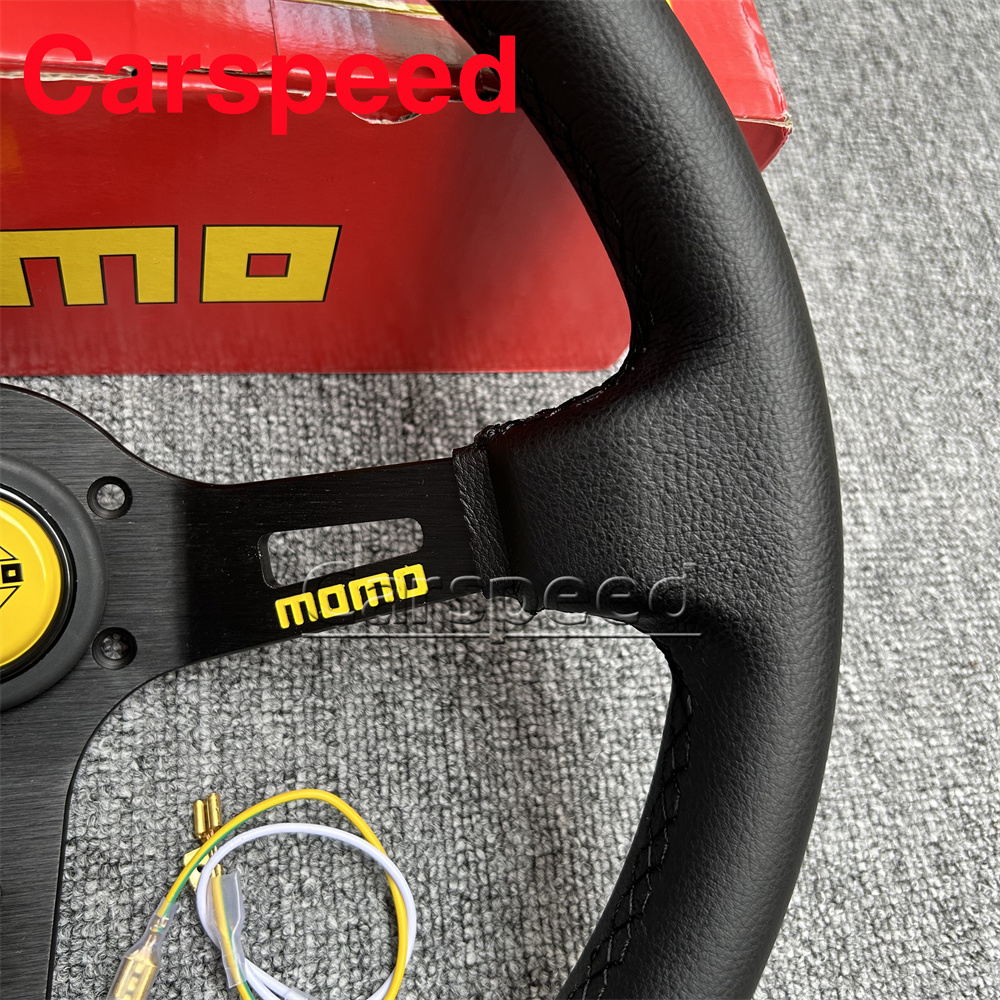 Japan Style 340mm 14inch MOMO Steering Wheel Universal Deep Dish Racing ...