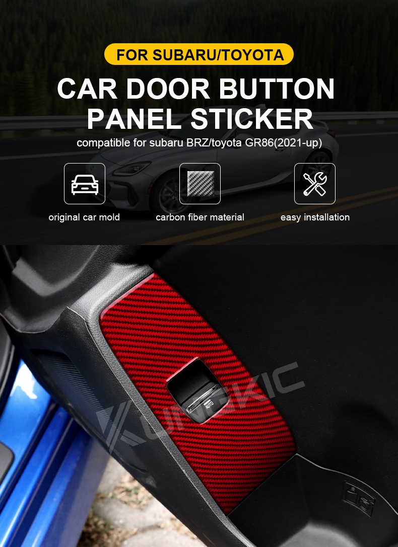KUNGKIC Soft Carbon Fiber For Subaru BRZ Toyota GR86 2021-2025 Car ...