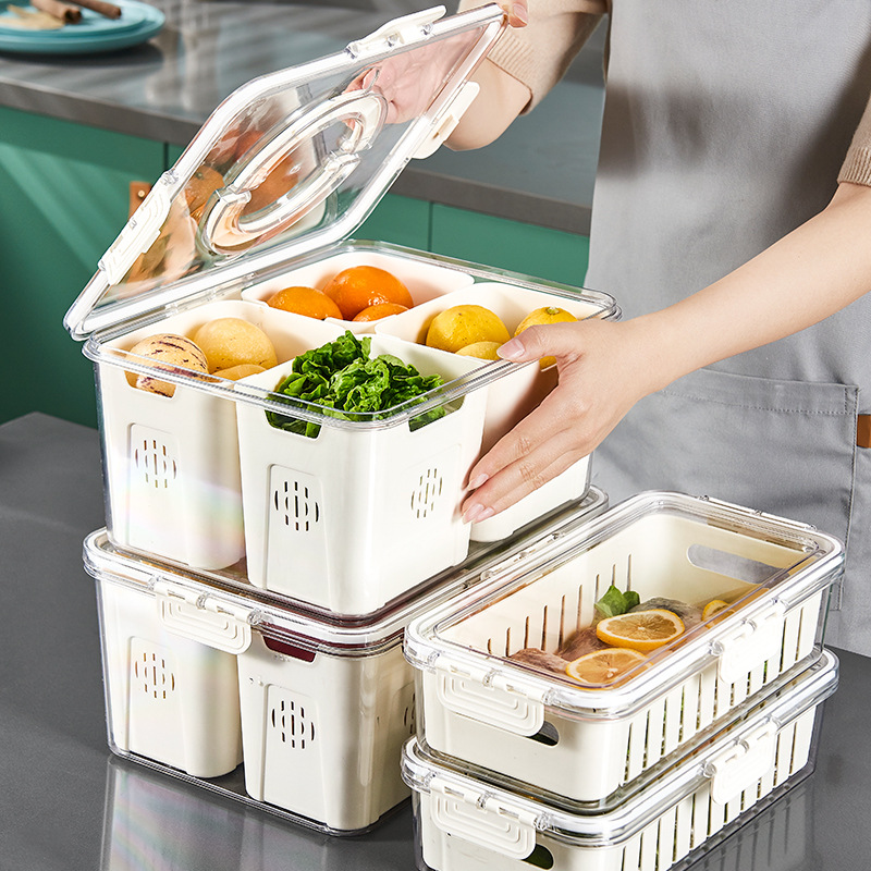 20-60℃】Refrigerator Storage Container Freezer Transparent Storage Multi ...