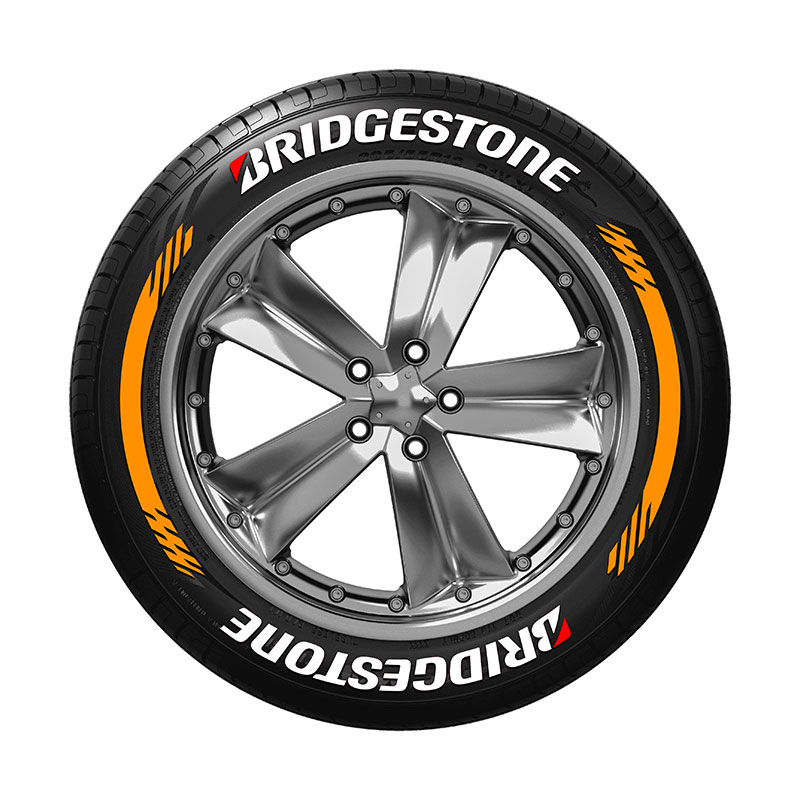 2PCS BRIDGESTONE Car Tire Sticker Motorcycle Tyre Sticker PVC Sectional ...