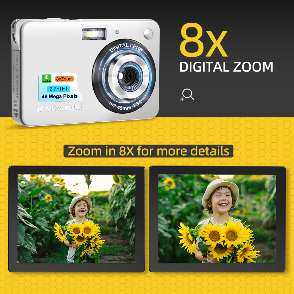 EXPOSE CCD Camera CCD 64 Million Pixel 2.7 Inch HD Screen Children ...