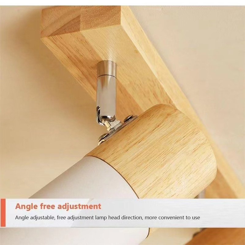Japanese Wood Track Light With Spotlight Ceiling Light Modern Living ...
