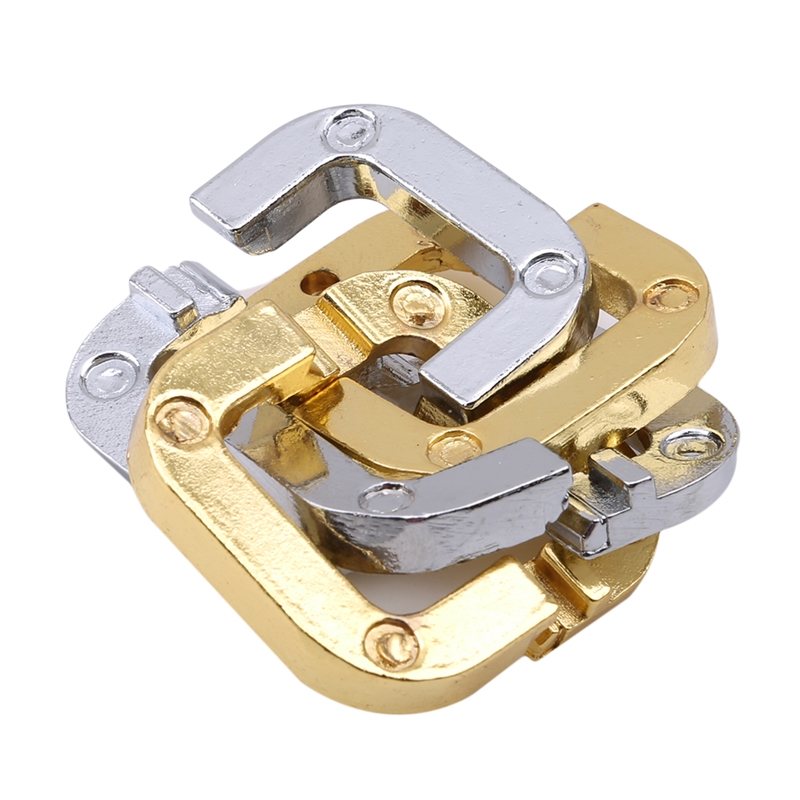 Alloy Unlock Puzzle Clasp Box Lock Puzzle Brain Teaser Wisdom Test Toys ...