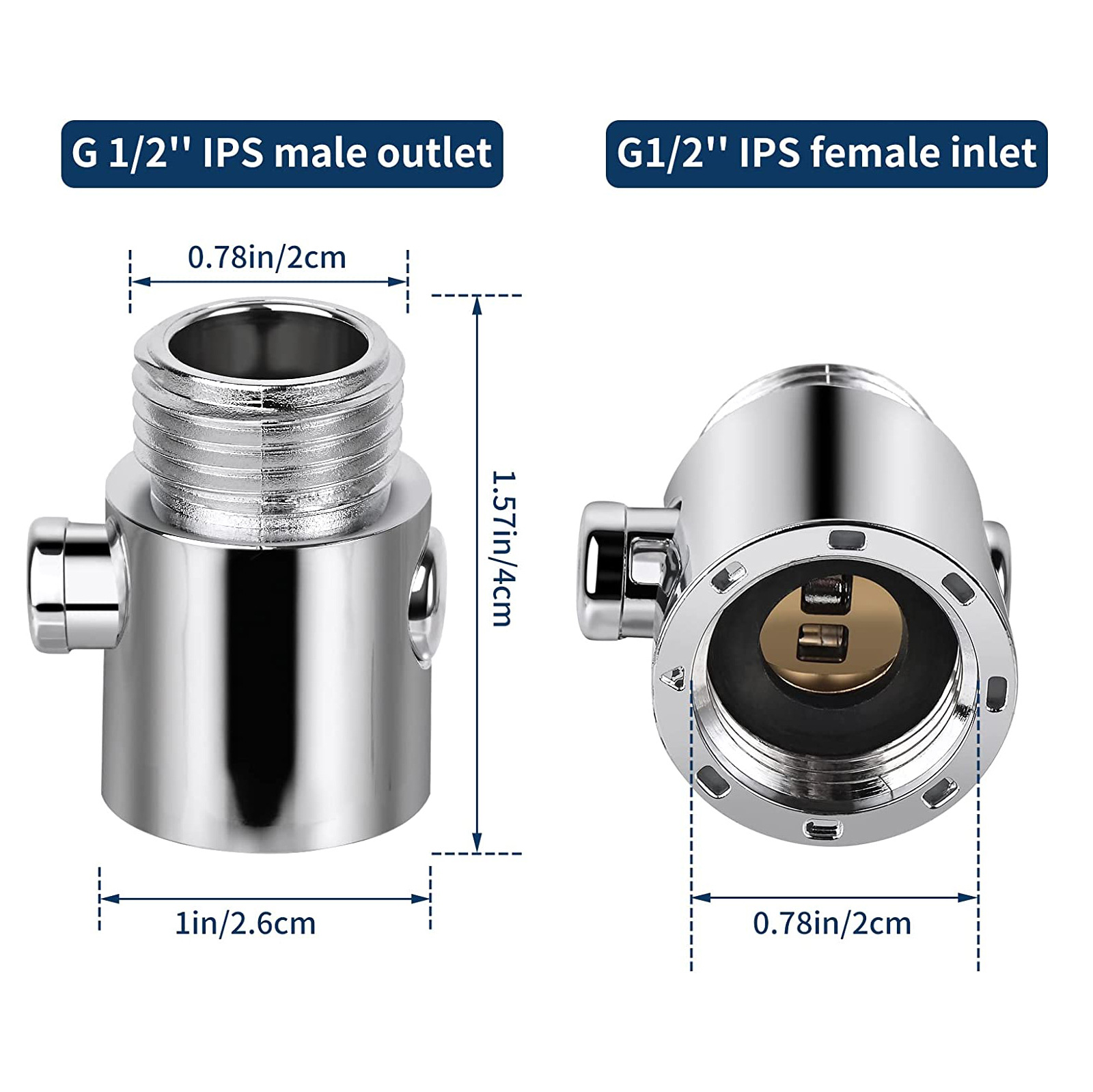 Water Flow Control Valve, Angle Simple Shut Off Valve for Handheld