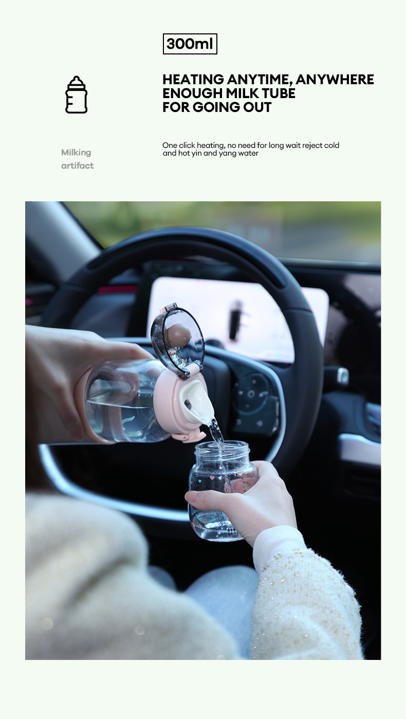 USB Charging Thermostatic Electric Kettle Baby Portable Milk Mixer