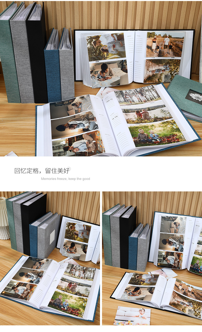 Photo Album 4x6 200/300 Photos with Writing Space, 4x6 Picture Album ...