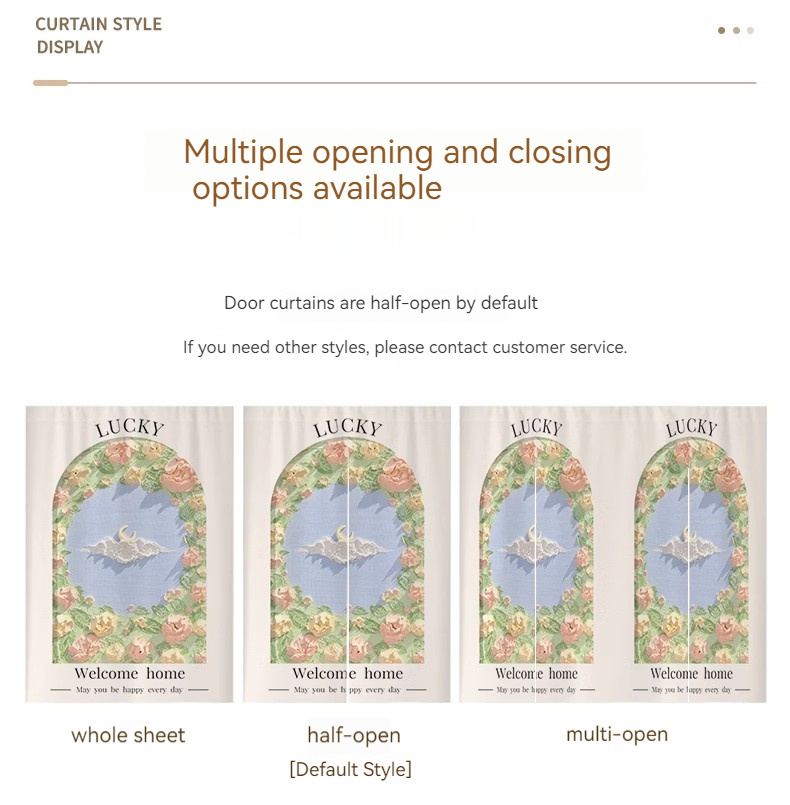 Cartoon Cute Duck Bedroom Bathroom Partition Curtain Perforation-Free ...