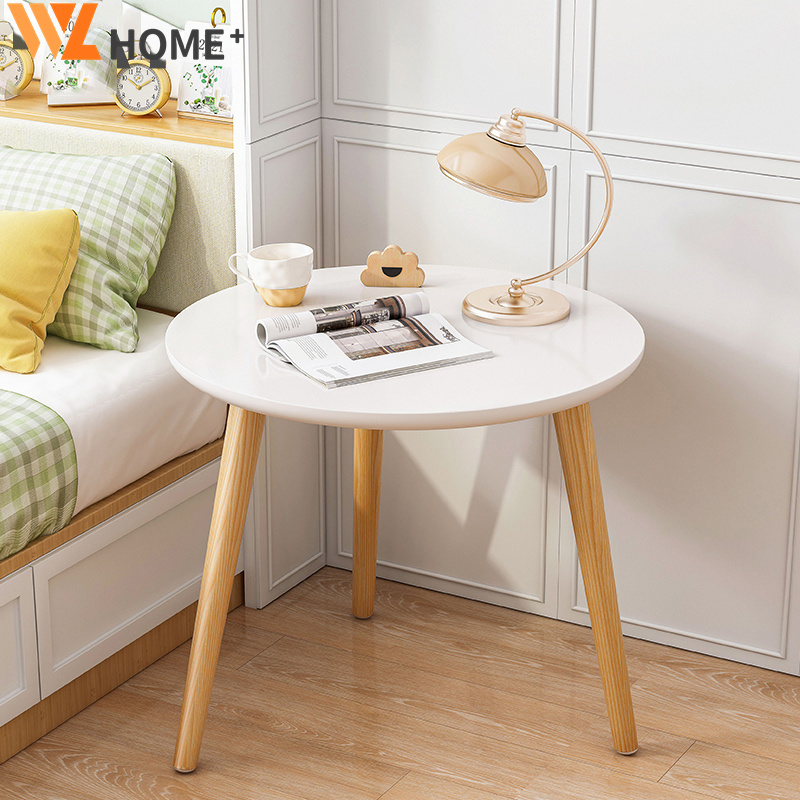 Round Table Bedside Table Multilayer Side Table For Bedroom Modern ...
