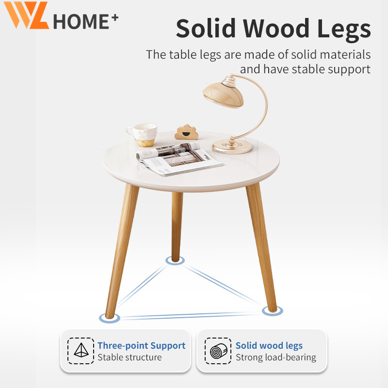 Round Table Bedside Table Multilayer Side Table For Bedroom Modern ...