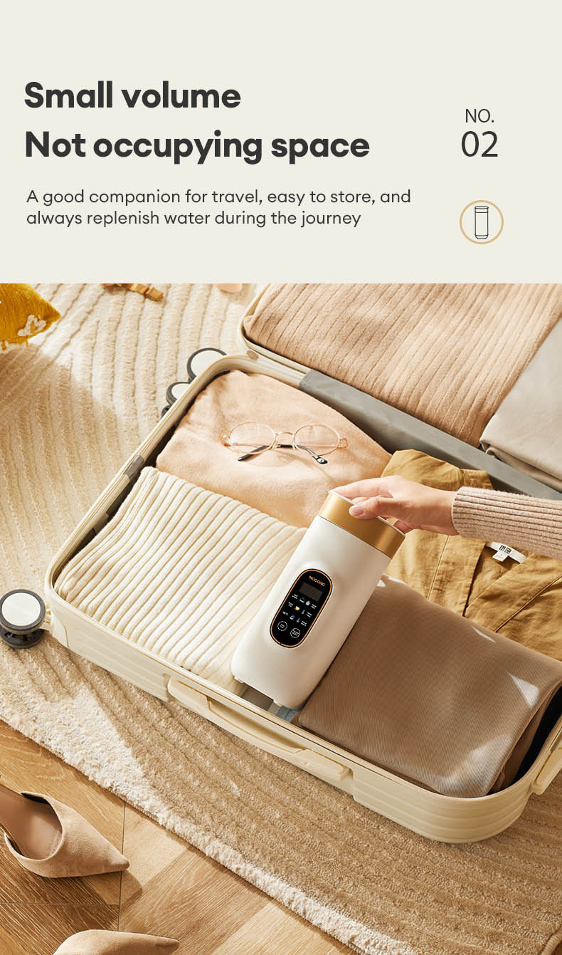 MODONG 650ml Portable Electric Kettle Travel 316 Heater Kettle ...