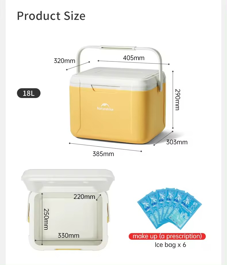Naturehike Multifunction Foldable Outdoor Camping Lunch Beer Cooler ...