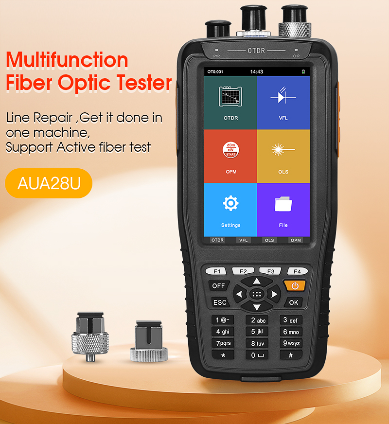 AUA28U simple OTDR optical time domain reflectometer fiber optic cable ...