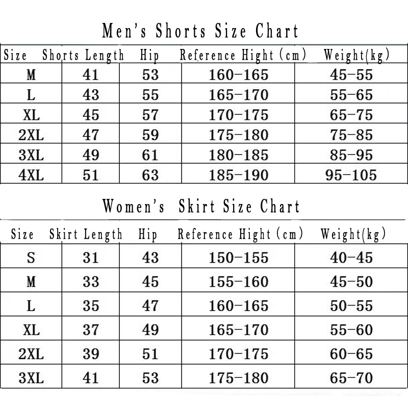 Couples Casual Sportswear Tops Short Pants Skirt Suit Men And Women ...