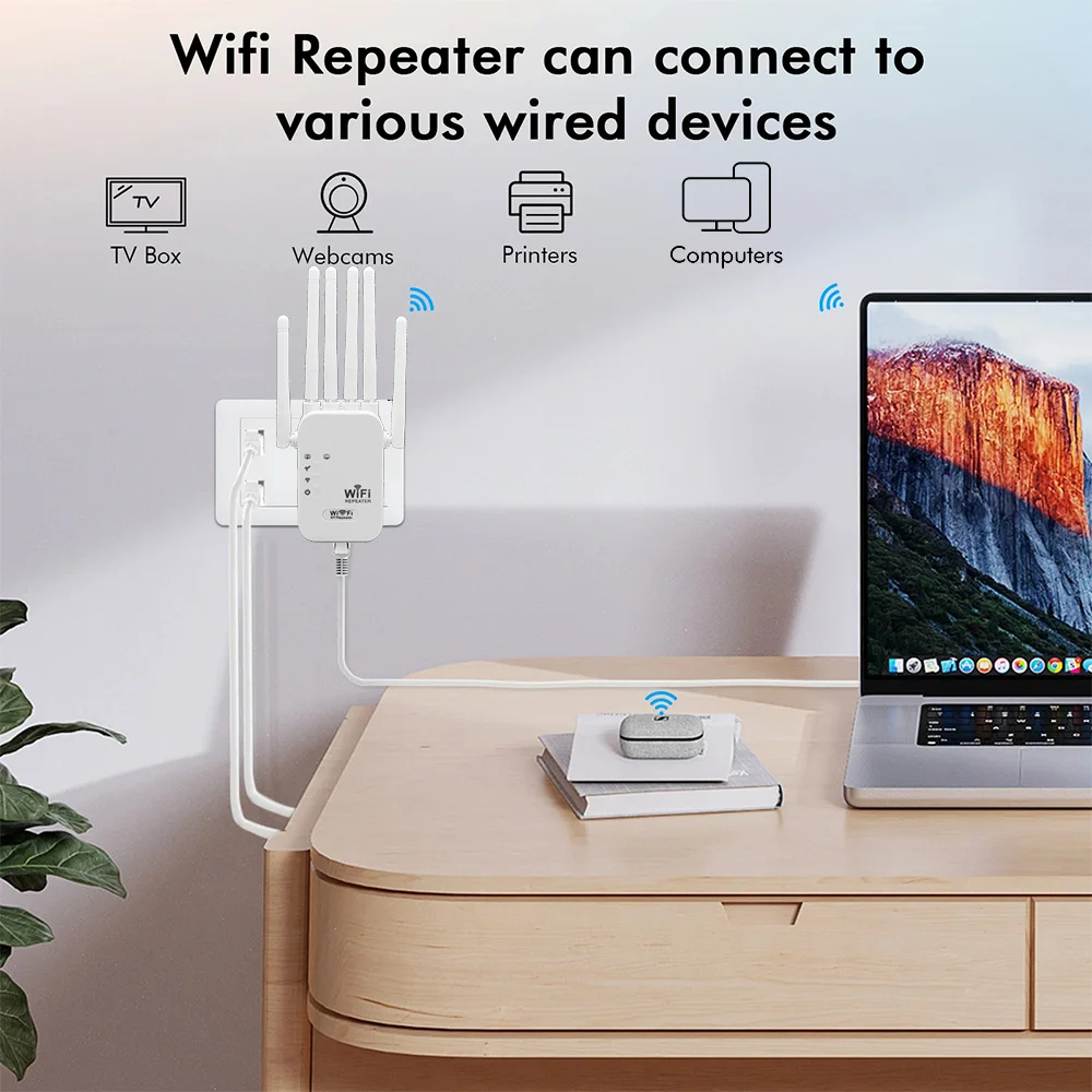 BT 11ac Dual Band WiFI Extender 1200 - Handset Solutions