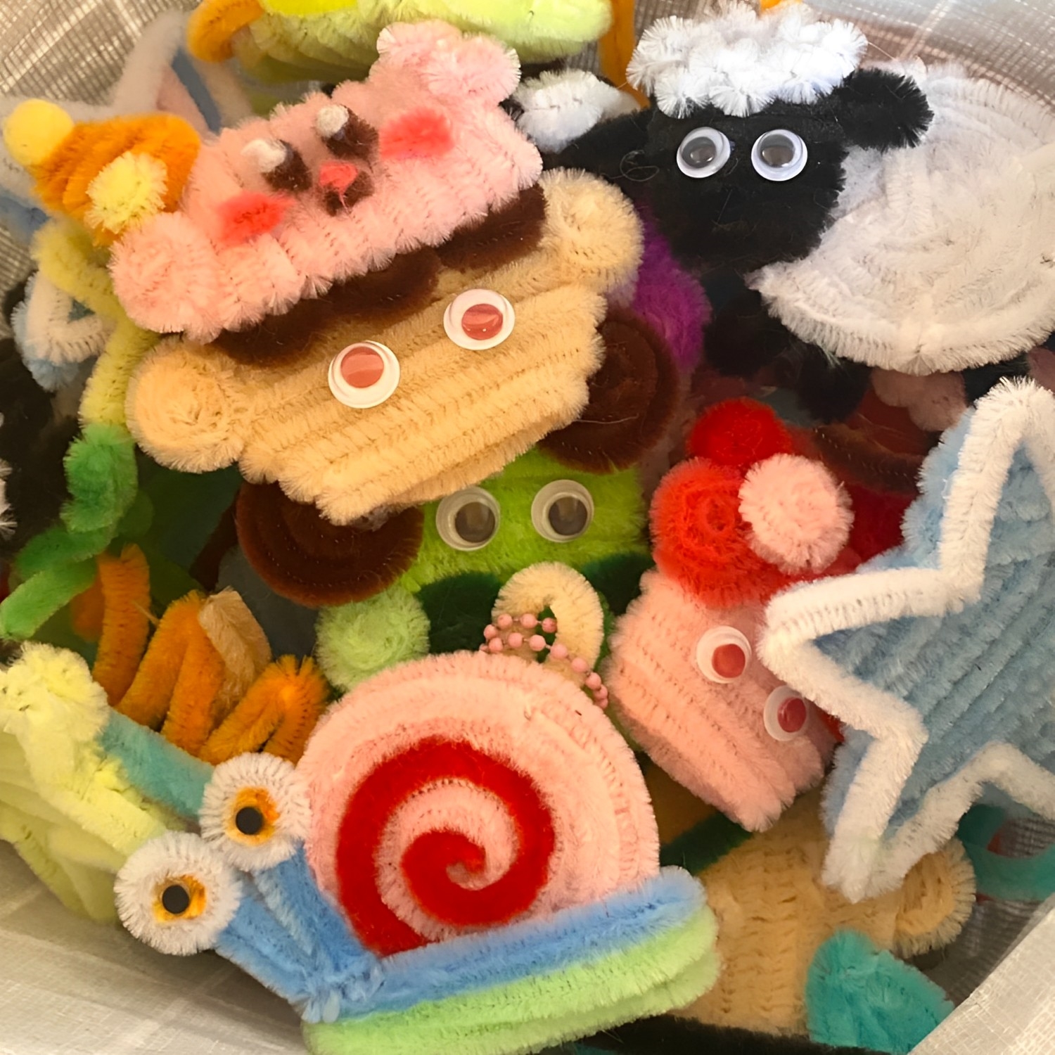 100pcs DIY Pipe Cleaners Bulk, chenille stems value pack, colorful pipe ...