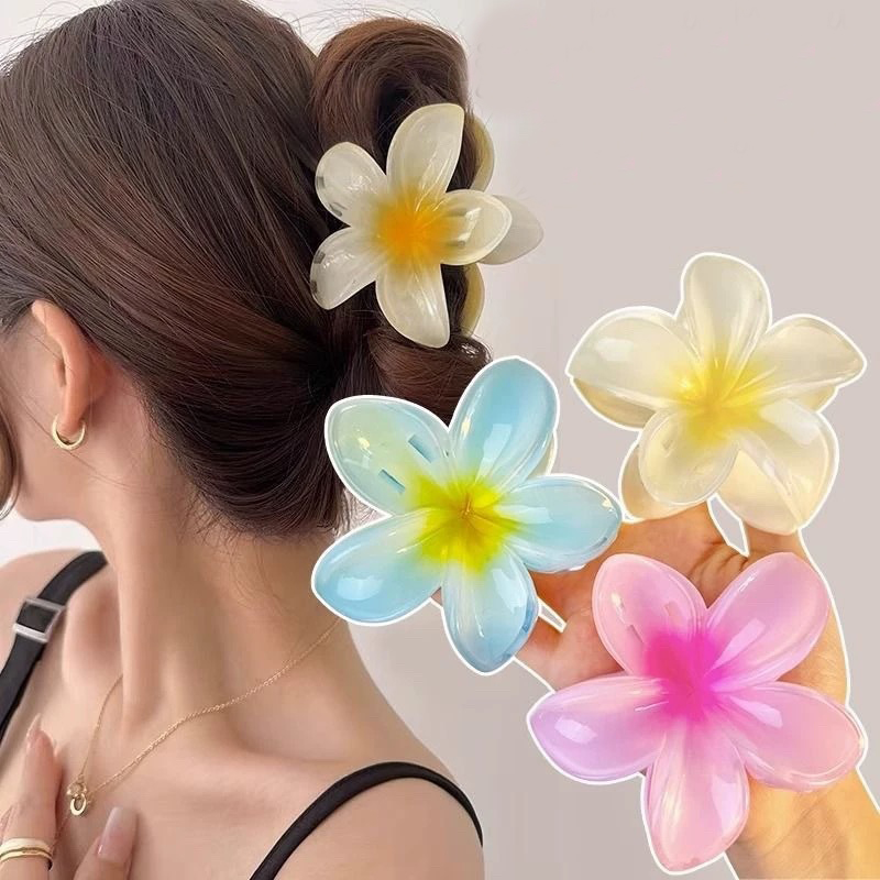 Korean New Hairclip Fashionable Flower Hair Pin High-Grade Gradient ...