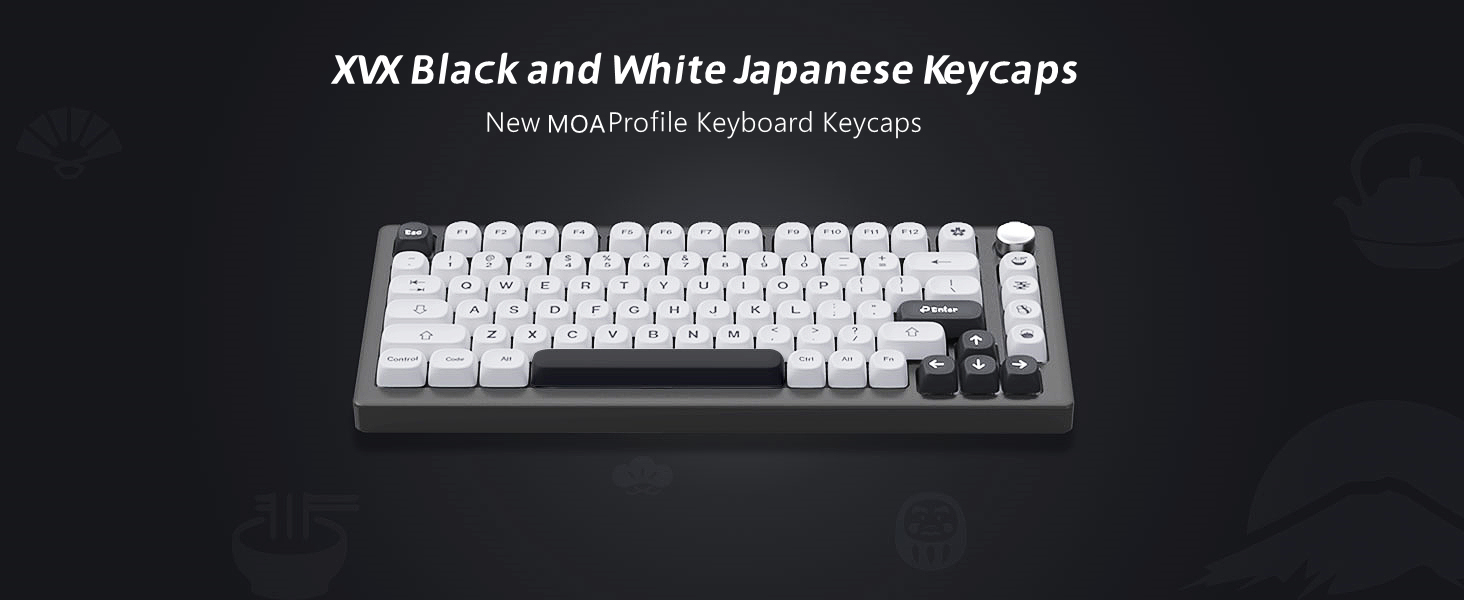 WOMIER 142 Keys MOA Profile Dye-Sub PBT Keycap Set Customized Gaming ...