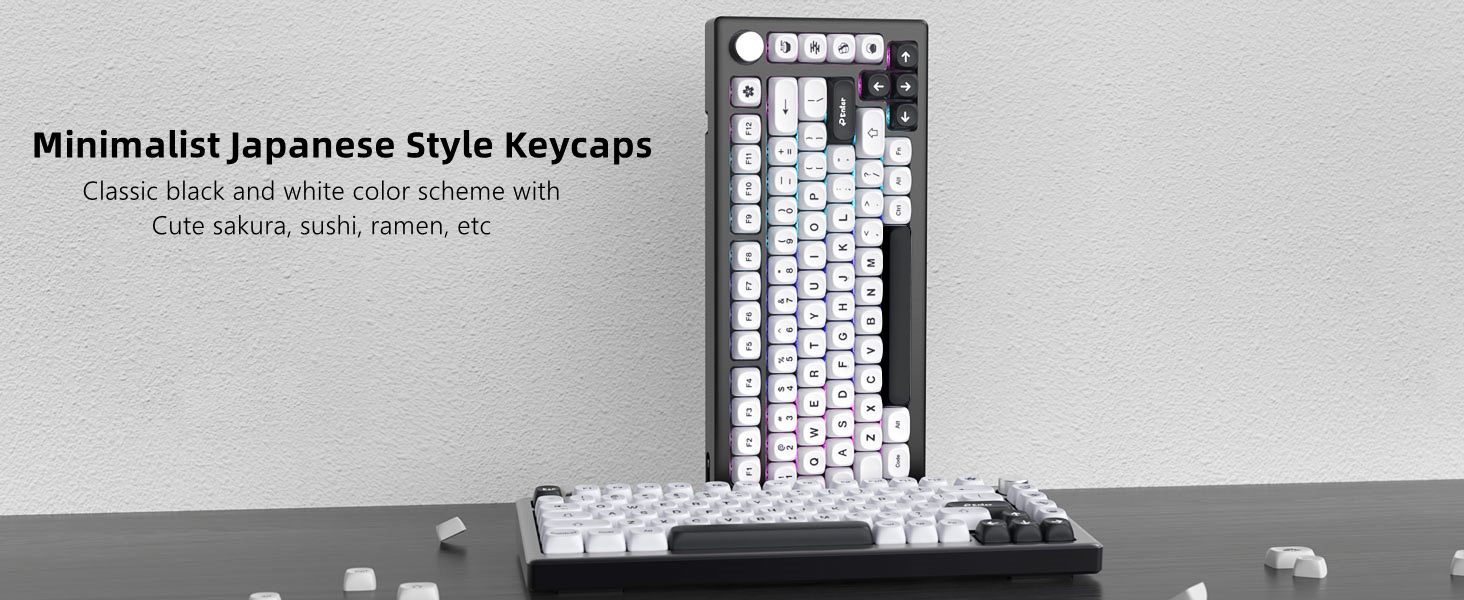 WOMIER 142 Keys MOA Profile Dye-Sub PBT Keycap Set Customized Gaming ...