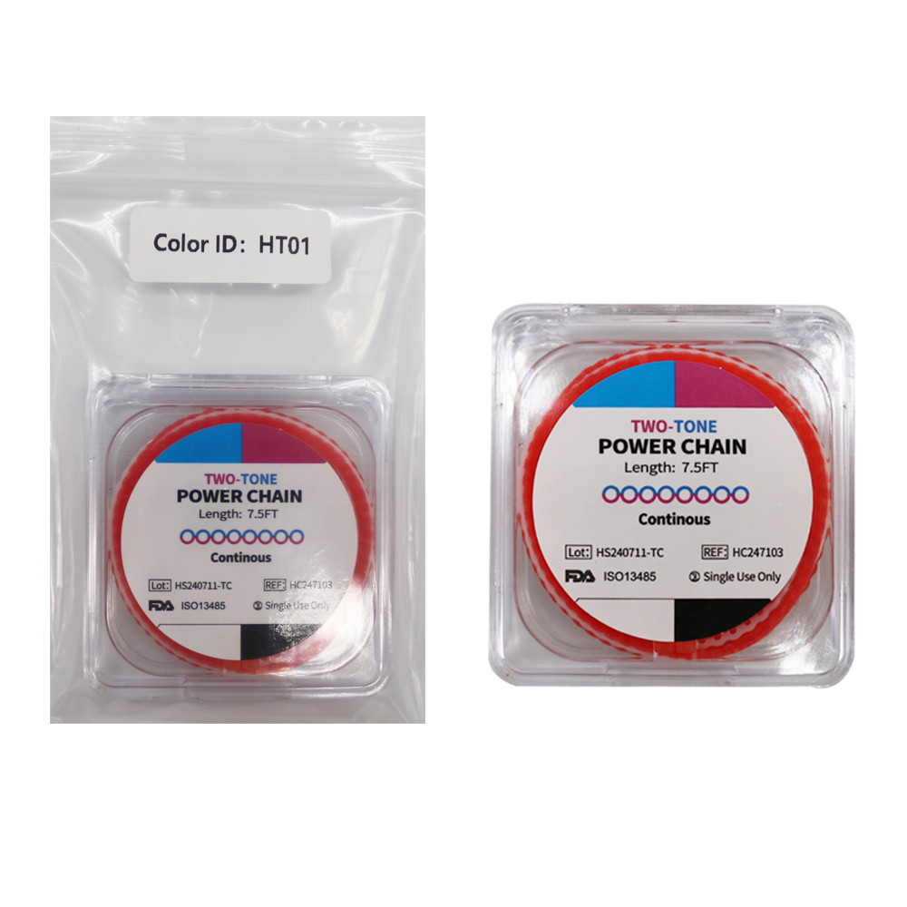 [Two Tone]Length 7.5 feet Elastic Ultra Chain Long Short Continous Dual ...