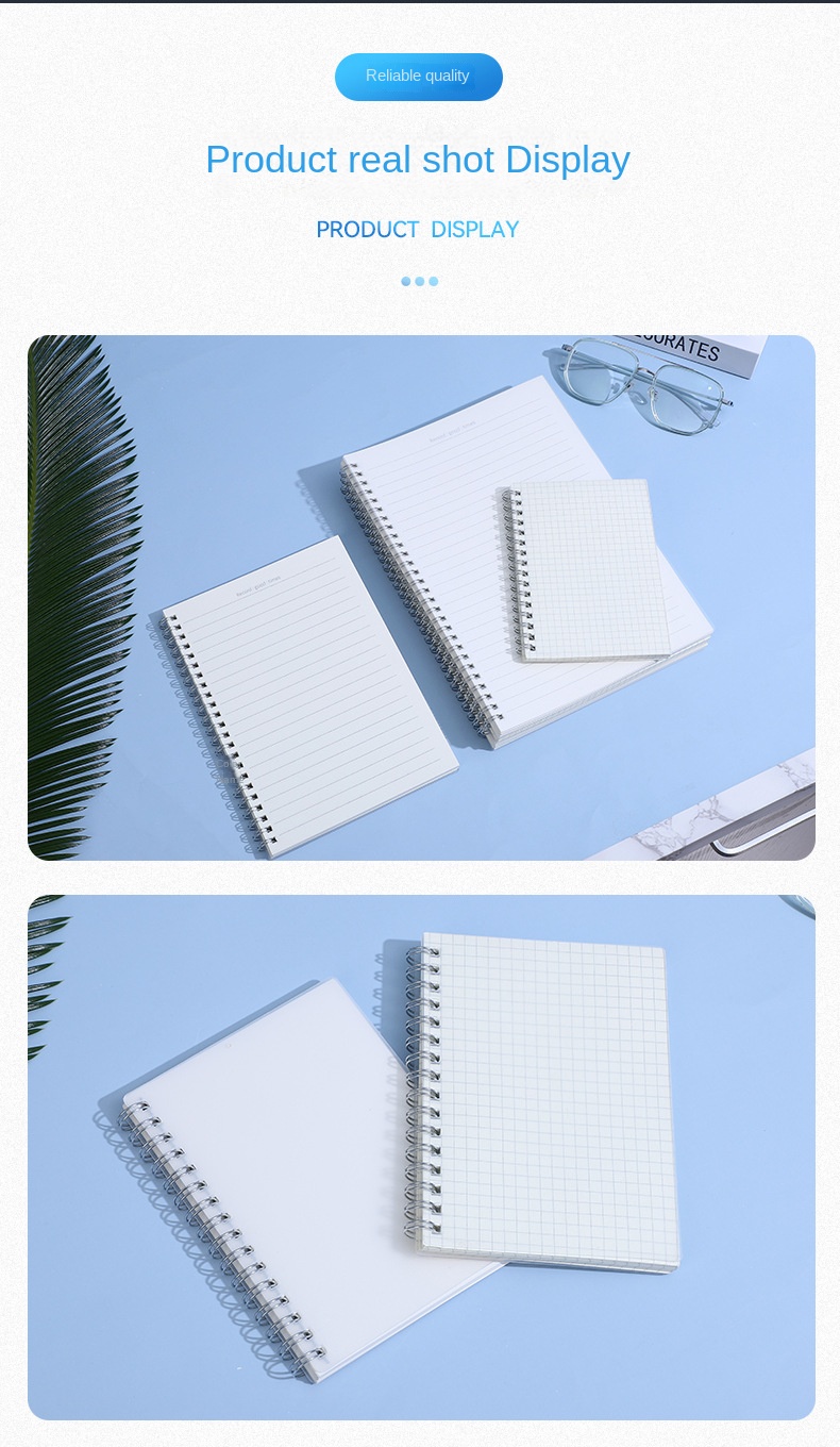 KLONG Caro 6x6mm Grid Notebook, A5/B5 Thick Flipped Journal, School ...