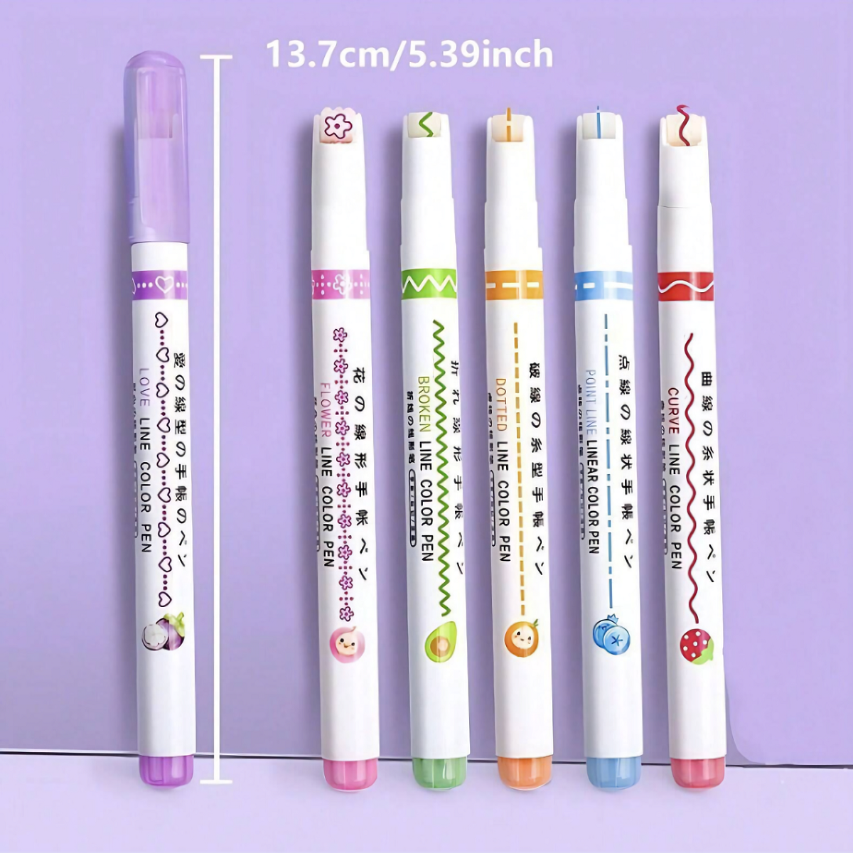 6 Pcs Cat Paw Soft-Tip Highlighter Pens - Cute Dual-Line Marker Pens For Students, Journaling & Notes