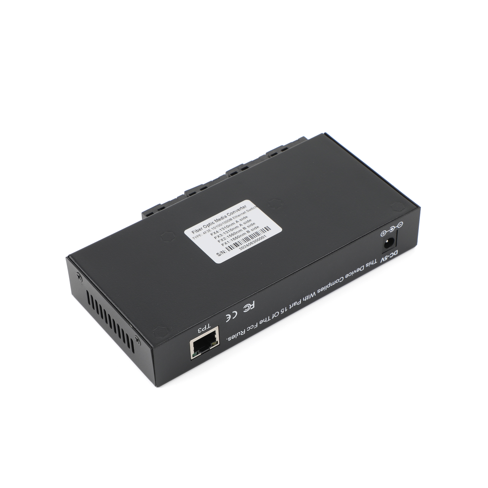 1Pcs 1000M Optic Media Converter 4 SC to 3 RJ45 Gigabit Fiber Optical