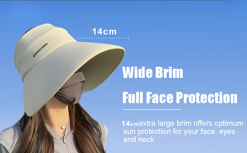 Sun Hat Women Summer Outdoor Travel Sunscreen Hat UV Cap Big Brim Sun ...