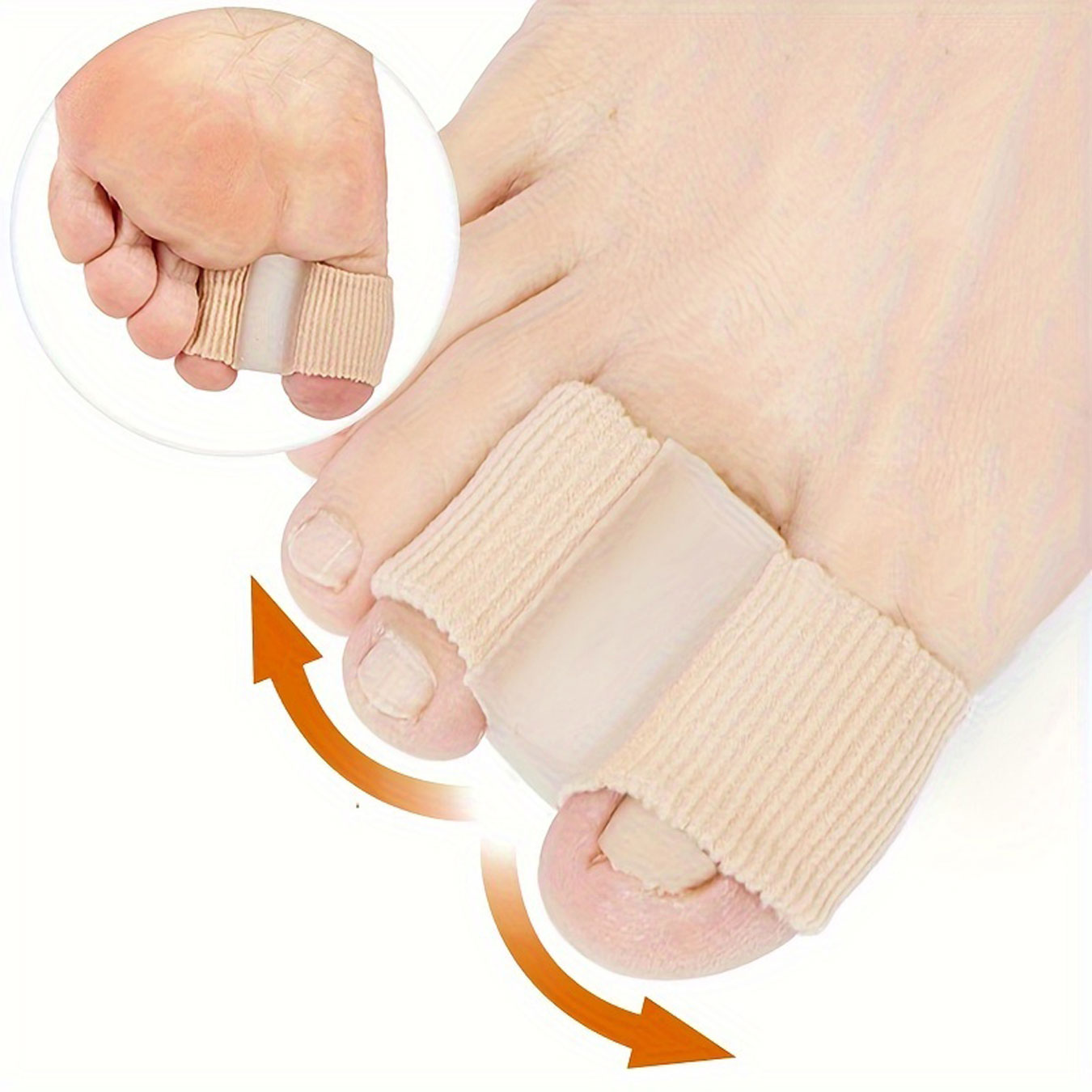 Toe Separator Dual-Hole Breathable Fabric Comfort Support For ...