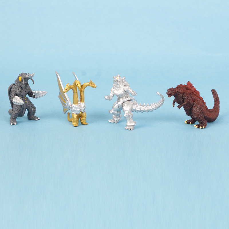 24Pcs/Set 5-8cm Anime Godzilla vs. Kong Figure Gold King Ghidorah ...
