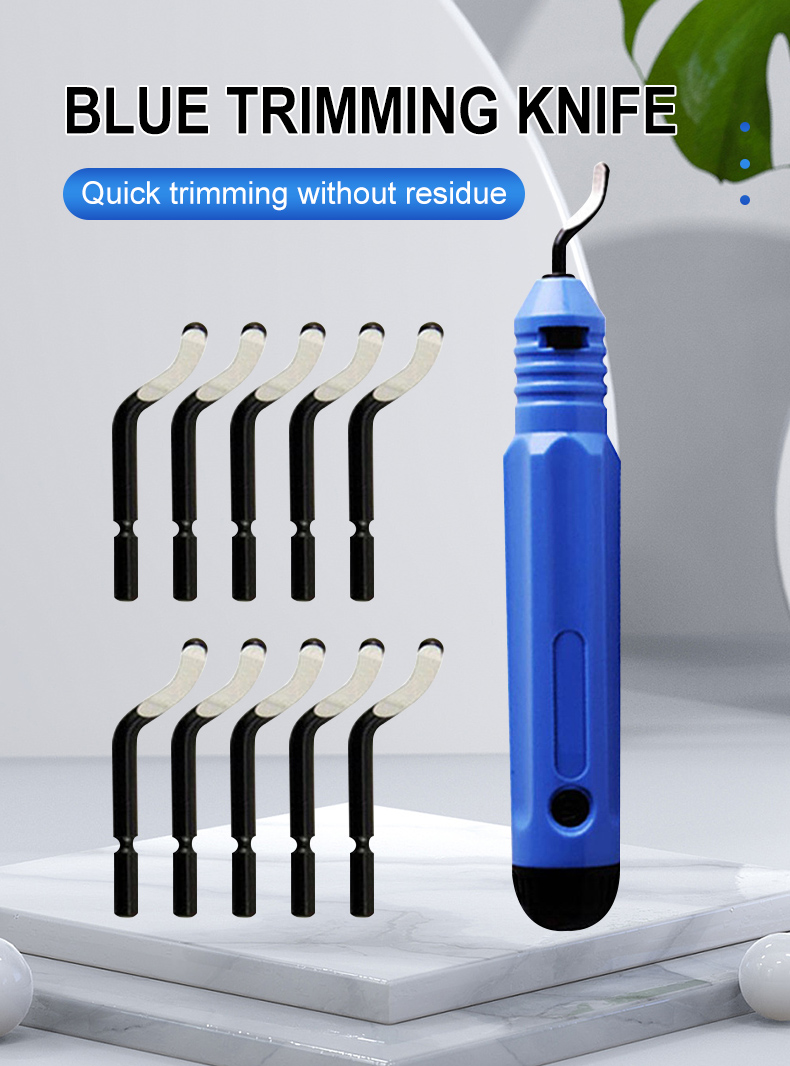 thumbnail image 2 of OZXNO Deburring Tool Kit With 10 BS1010 Extra Blades Hand Etal Deburring Tool NB1100 For Wood 2 of 11