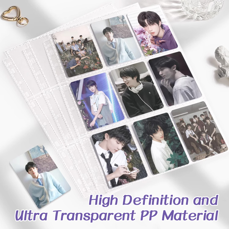【Ship in 24h】4/9 Pocket Photocard Binder Leather Zipper Album Photocard ...