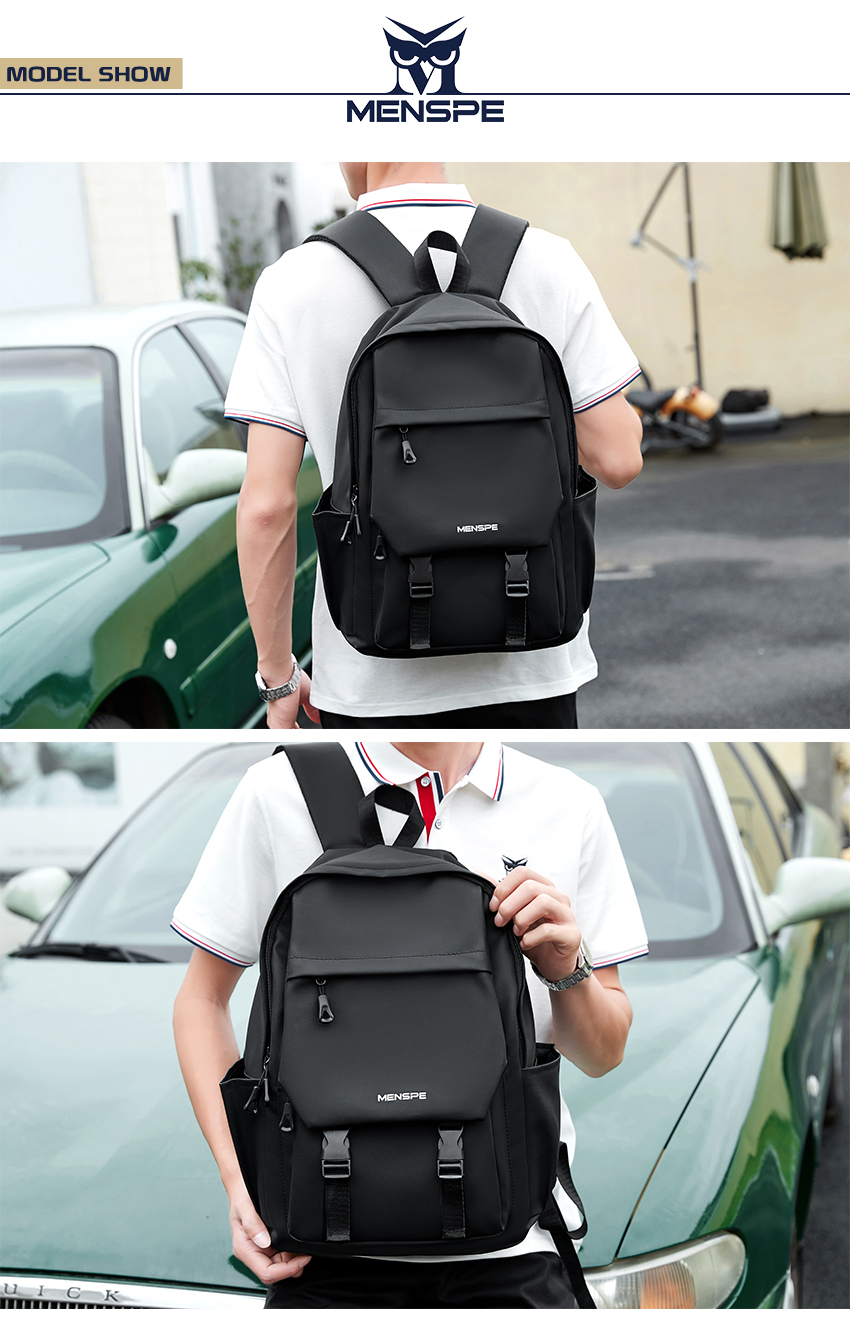 Men's Lightweight Travel Backpack With Laptop Sleeve - 15.6" Daypack For Work, Commute & Outdoor Use - View #3