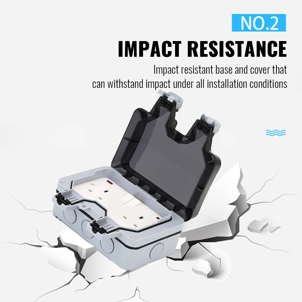 Retouch / Imitos Weatherproof Cover / Waterproof Cover IP66 With 13A ...