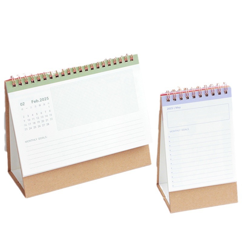 Ohaya 2025 Gilding Desk Calendar Desk Calendar Desktop Memo Desktop