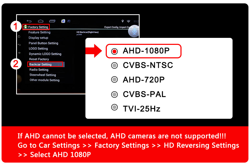 AHD 1080P Intelligent Dynamic Trajectory Tracks Rear View Camera ...