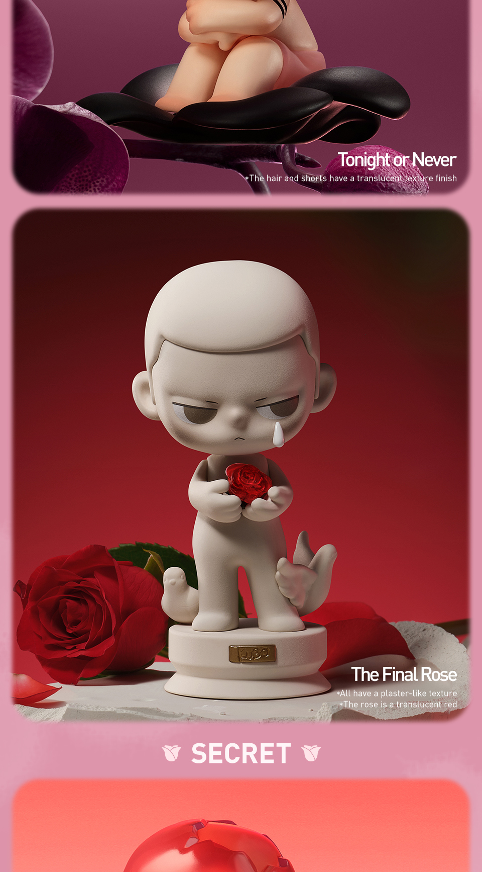 その他 POPMART gift for you RED ROSE Pop Mart Gift For You Greeting Card Series Skullpanda Red