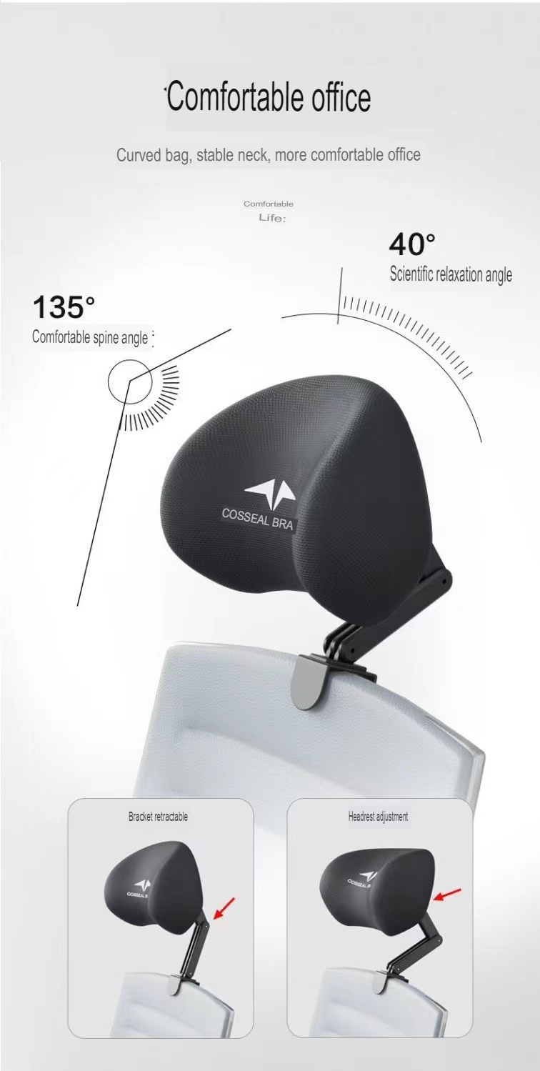 Chair headrest, office computer chair headrest, adjustable backrest ...