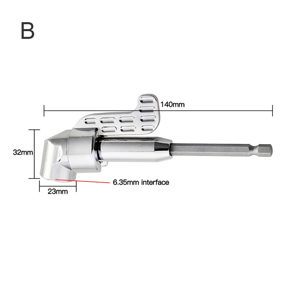 105 Degree Angle Screwdriver Set Holder Adapter Adjustable Bits Nozzles ...