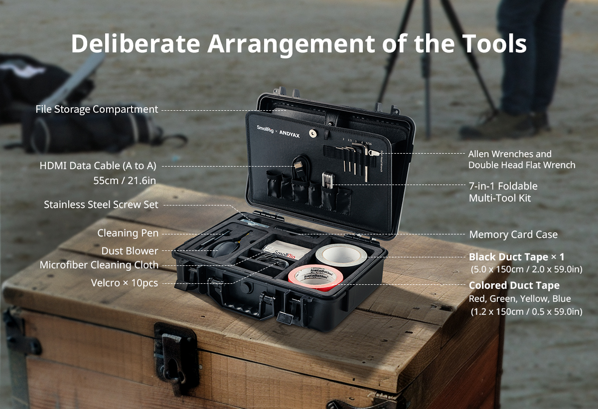 SmallRig x Andyax Toolbox for Creators, Camera Tool Box Hard Case ...