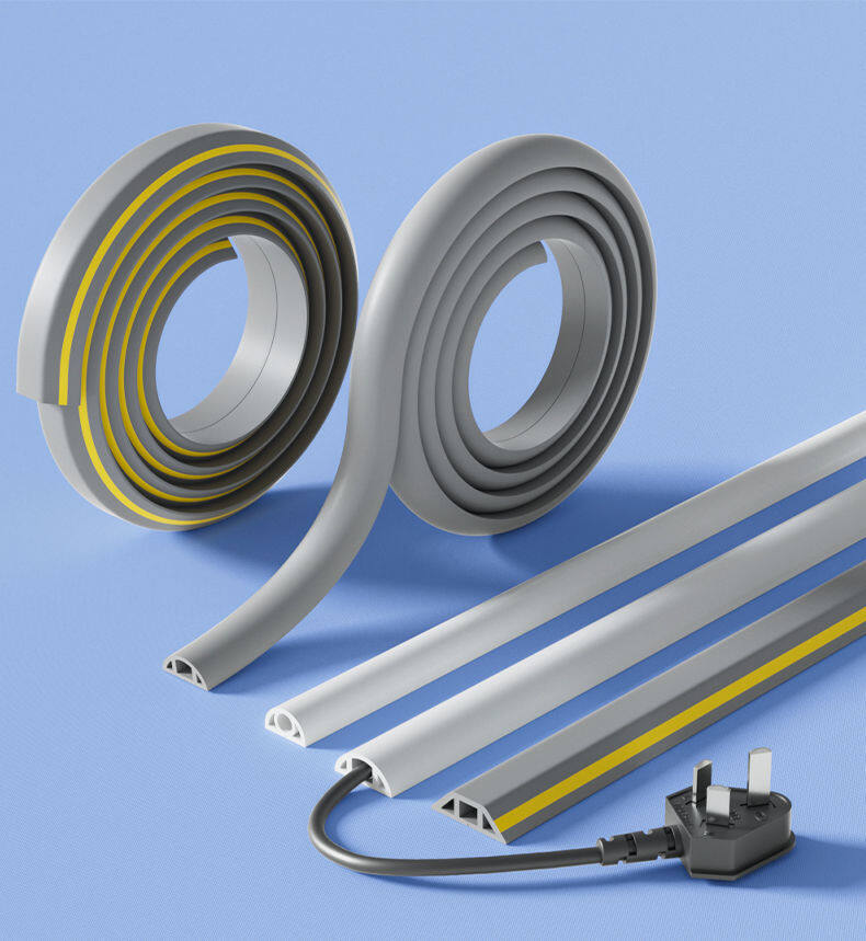 OPTIMUM Floor Cord Cover Anti-extrusion Cable Cover Hider Covers Wire ...