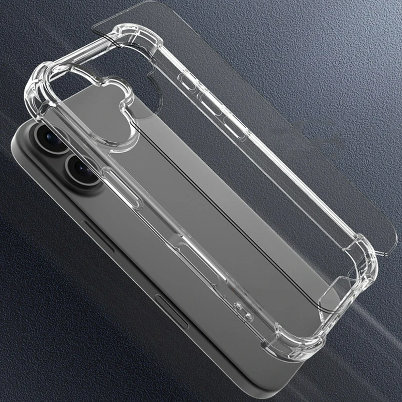 Luxury Transparent Clear Case for iPhone 16 15 14 13 12 11 Pro max XR ...