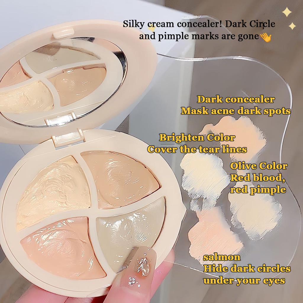 SWEET MINT 4 color concealer Liquid Concealer Full Coverage Makeup to ...